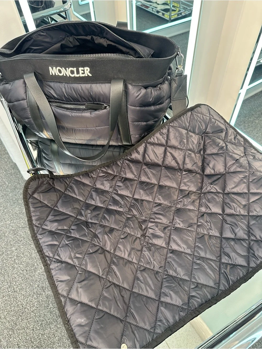 Moncler Padded Diaper/Changing Bag